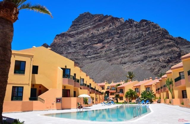 Bijzondere accommodaties Appartementen Tres Palmeras in Valle Gran Rey (La Gomera, Spanje)